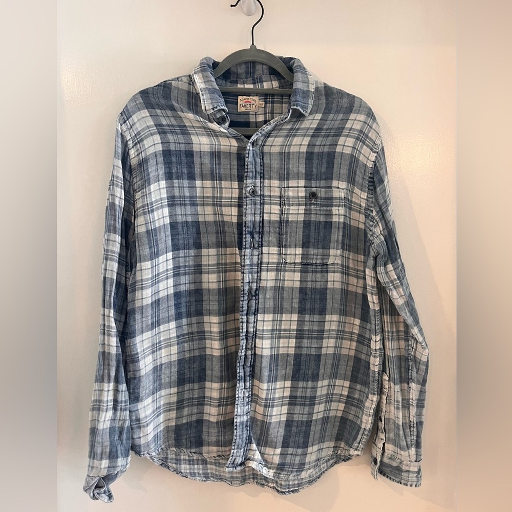 Faherty Blue Flannel